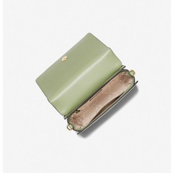 Michael Kors Mercer Small Woven Faux Leather and Suede Crossbody Bag Purse   Nwt - Picture 3 of 3